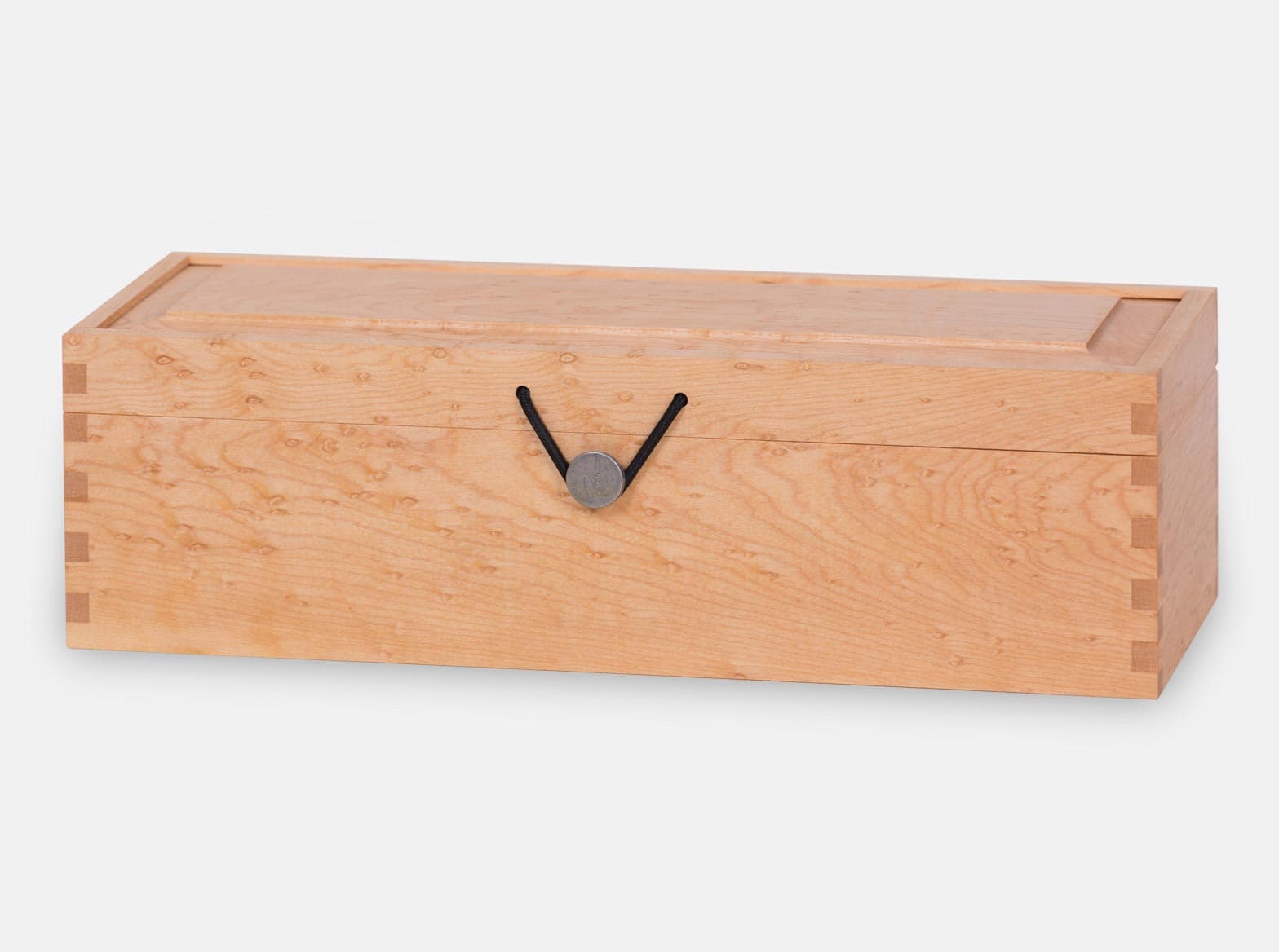 Birdseye maple hinged gift box