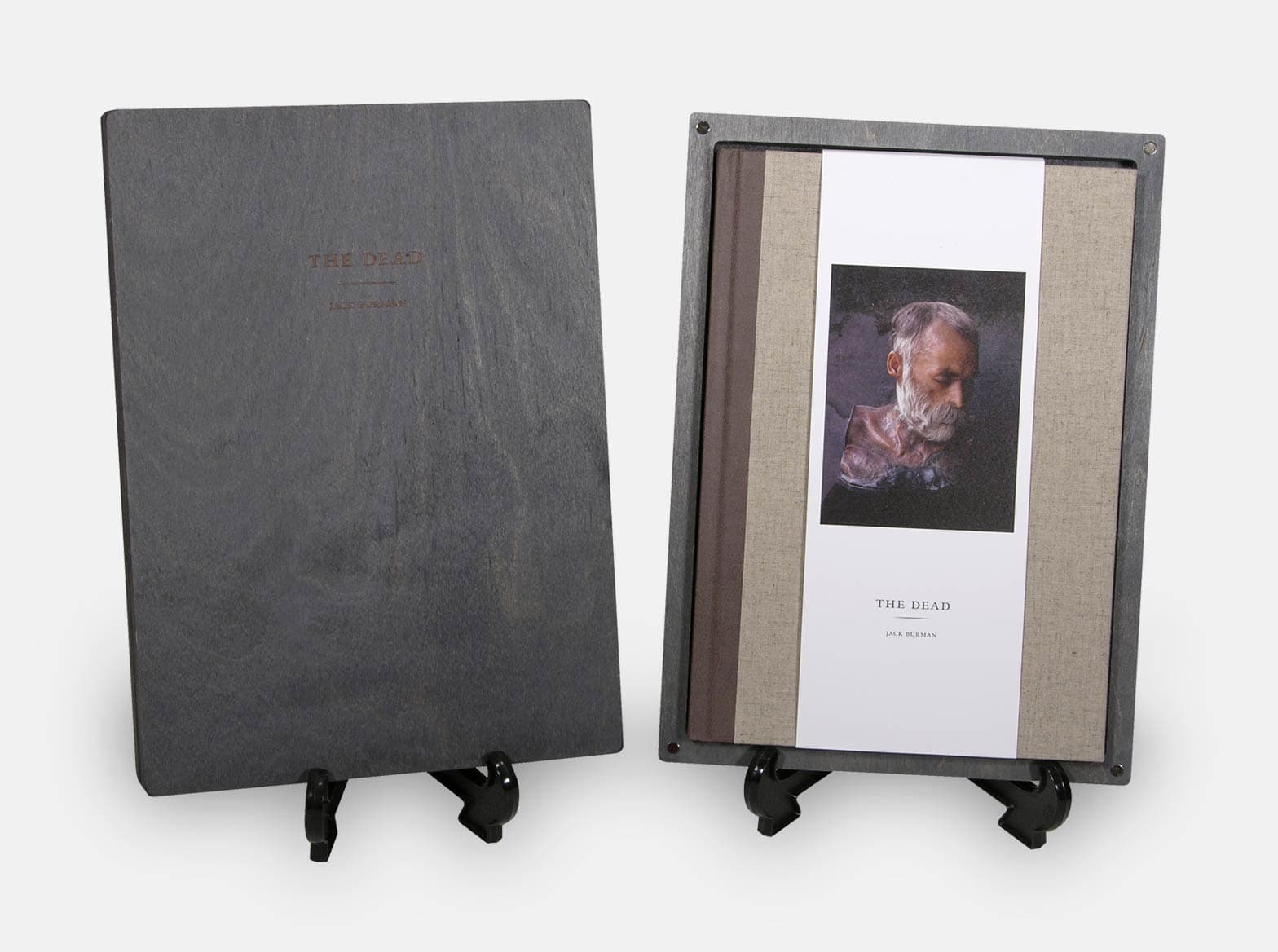Wooden book presentation box