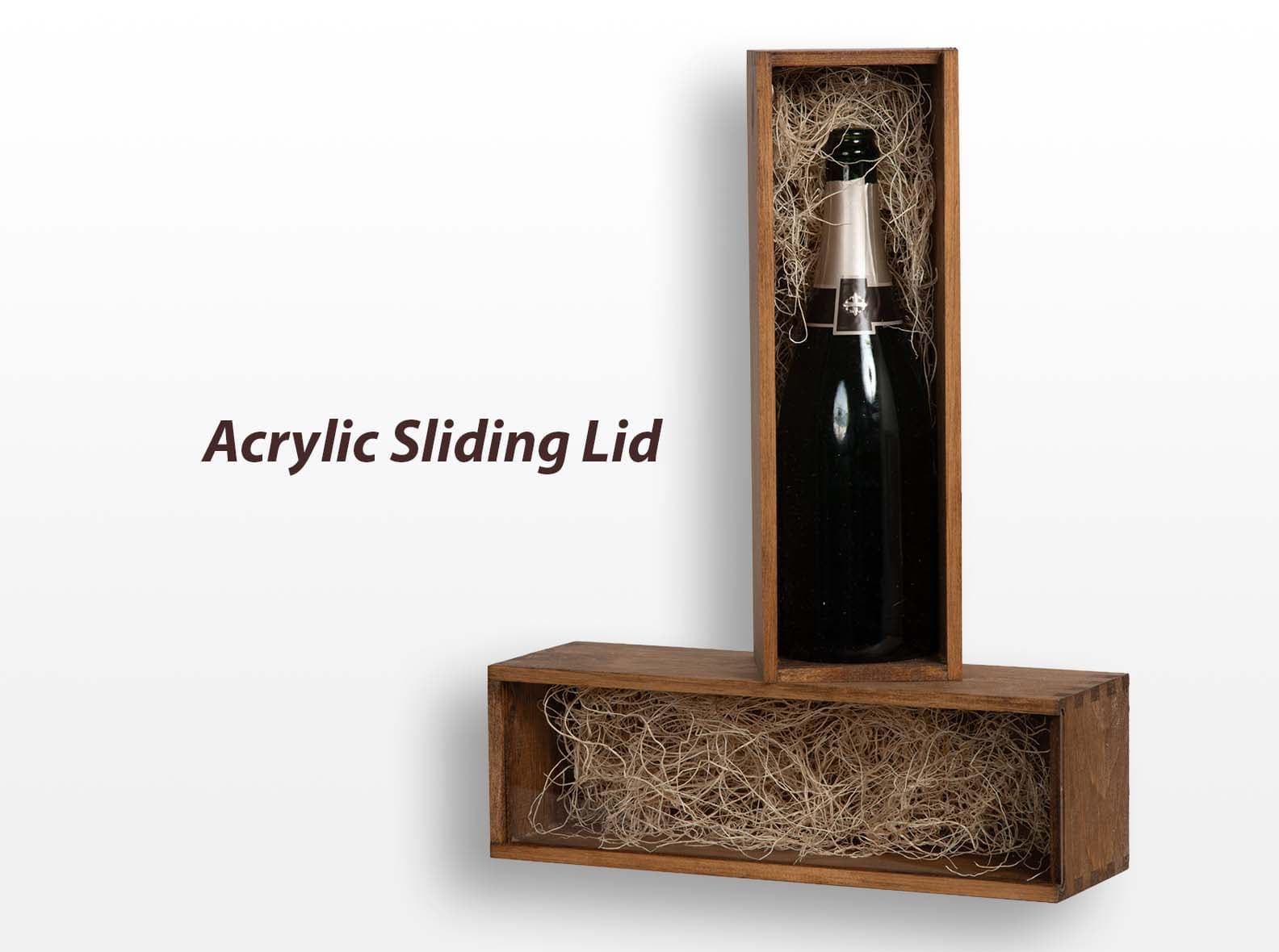 Wooden wine or champagne box