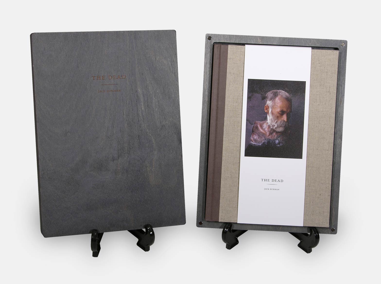 Wooden book presentation box