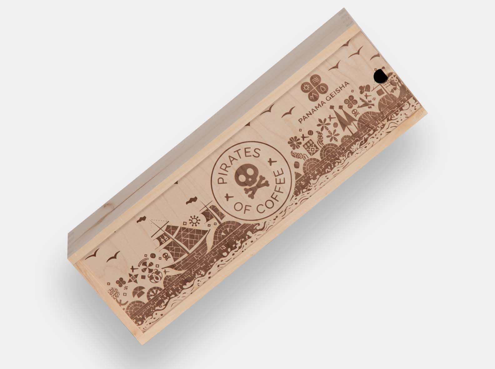 Wooden coffee box